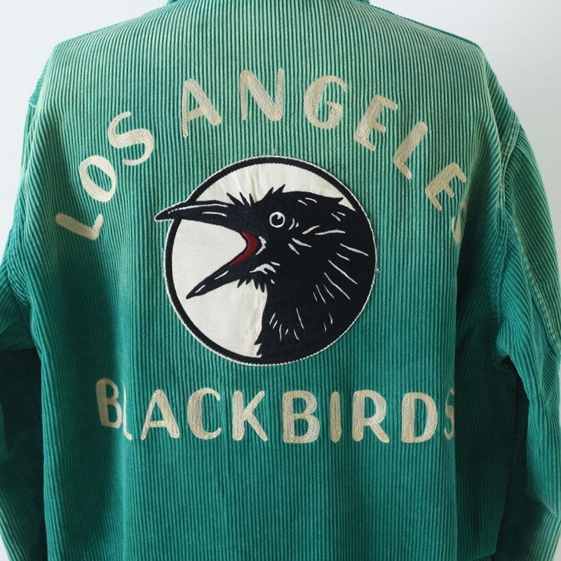 OLD CROW(GLAD HAND) CROW オールド クロウ BLACKBIRDS SPORTS JACKET