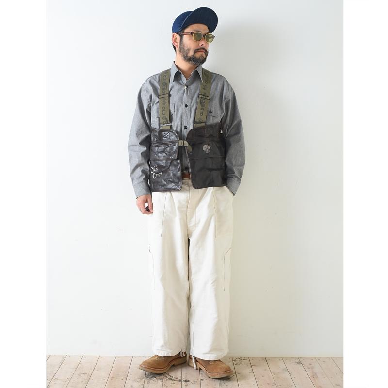 OLD CROW オールド クロウ Spirit of 101 - LEATHER TOOL VEST レザー ベスト GLAD HAND グラッドハンドの画像