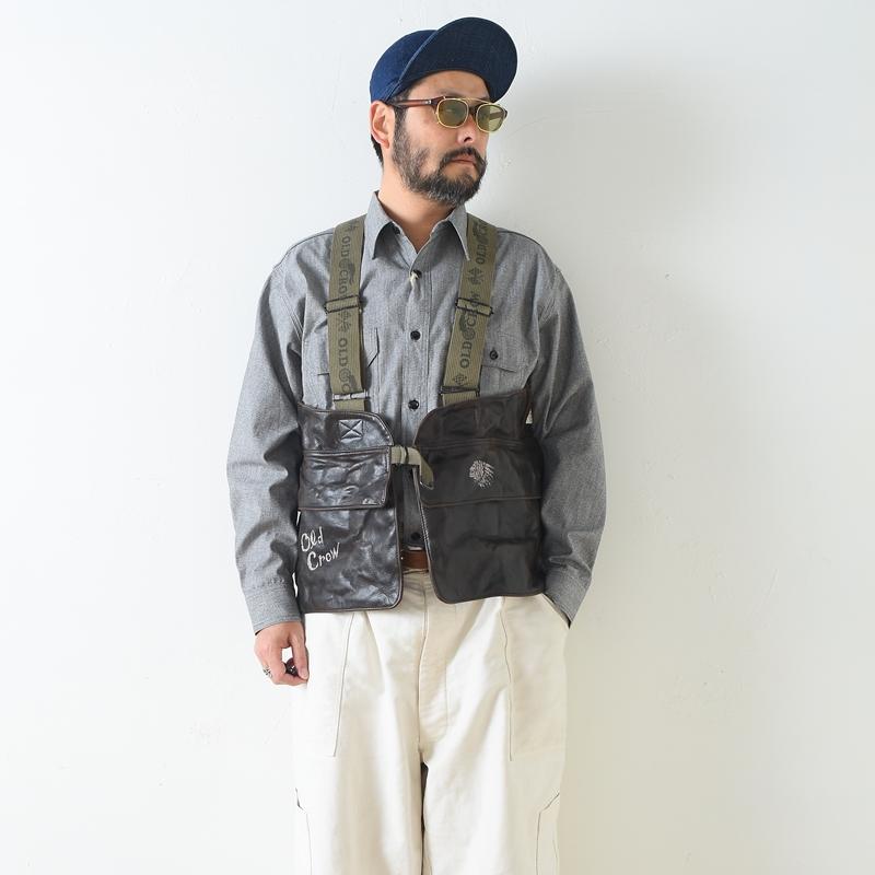 OLD CROW オールド クロウ Spirit of 101 - LEATHER TOOL VEST レザー ベスト GLAD HAND グラッドハンドの画像