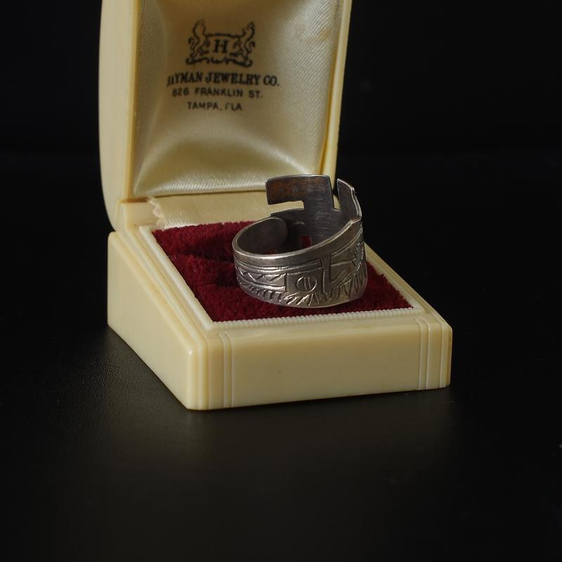VINTAGE Vintage Whirling Log (卍) Spoon RING -C- シルバー