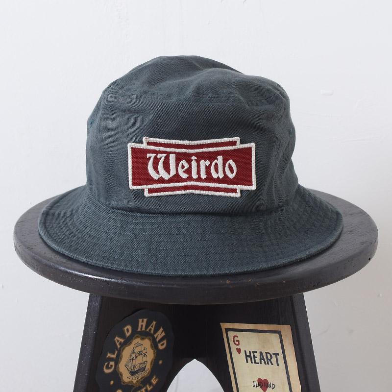 新品未使用 weirdo ウィアード バケットハット グリーン WEIRDO ウィア−ド FLAME - BUCKET HAT バケットハット ベージュ