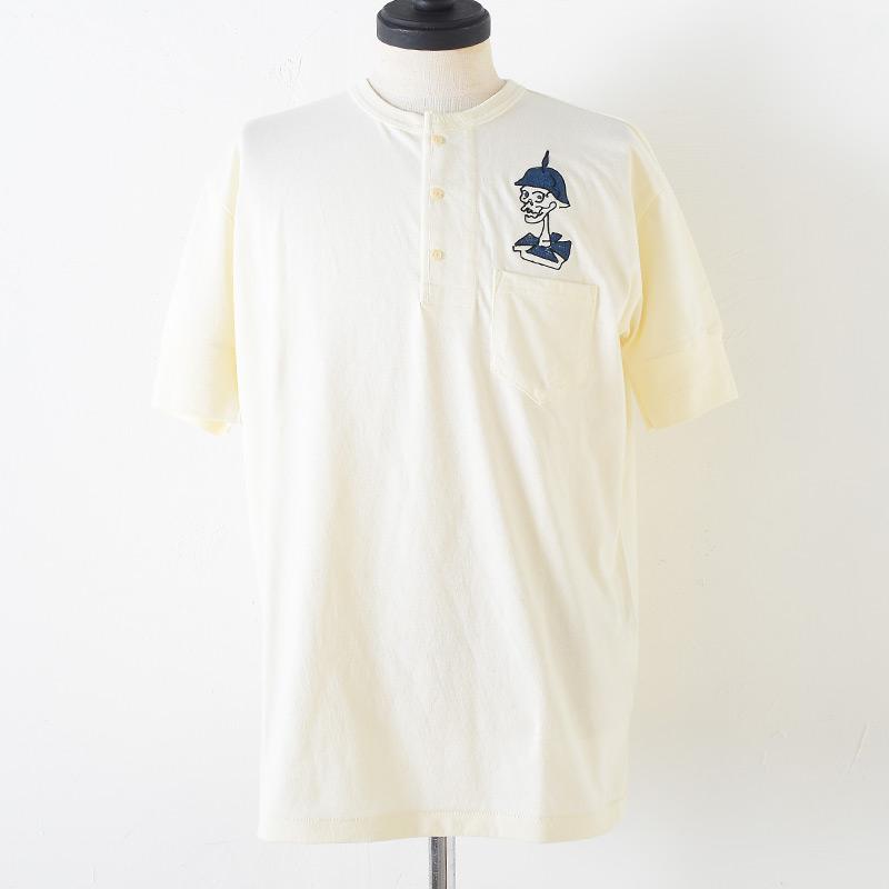 WEIRDO（ウィアード） ウィア−ド RED WRD - S/S HENRY T-SHIRTS WHT 