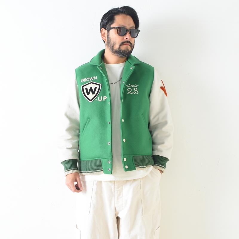 WEIRDO（ウィアード） ウィア−ド Weirdo - STADIUM JACKET GREEN