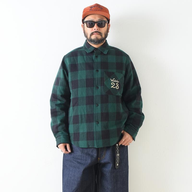 WEIRDO（ウィアード） ウィア−ド Weirdo - L/S QUILTING CHECK SHIRTS