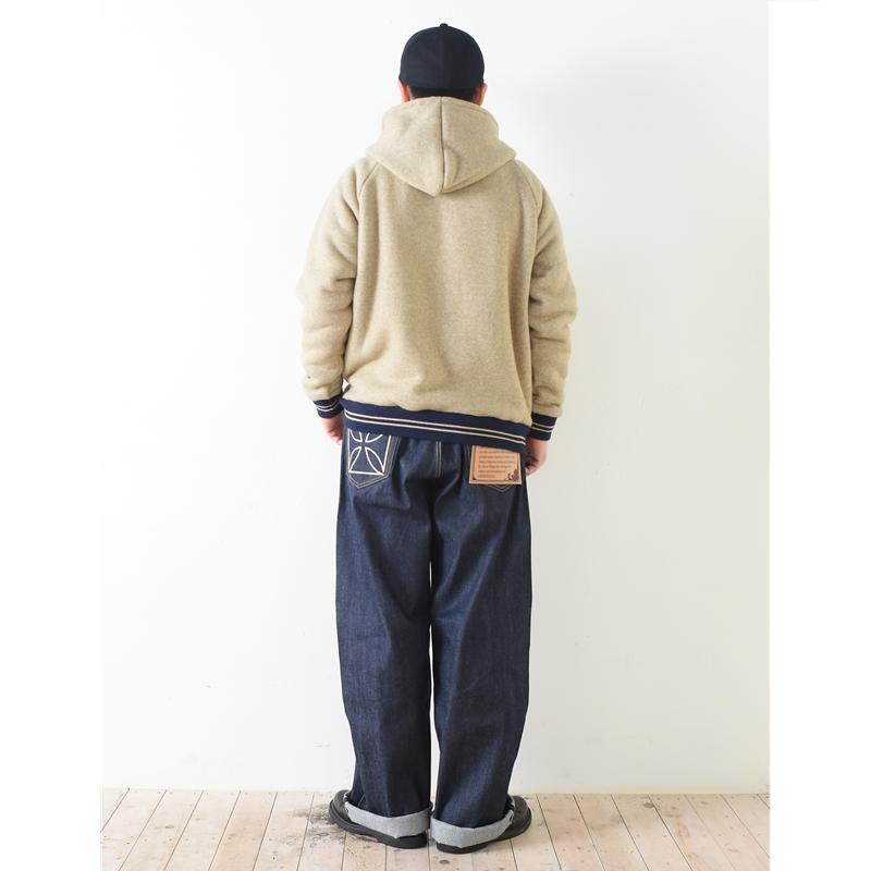 WEIRDO（ウィアード） ウィア−ド Weirdo - ZIP HOODIE BEIGE ボア