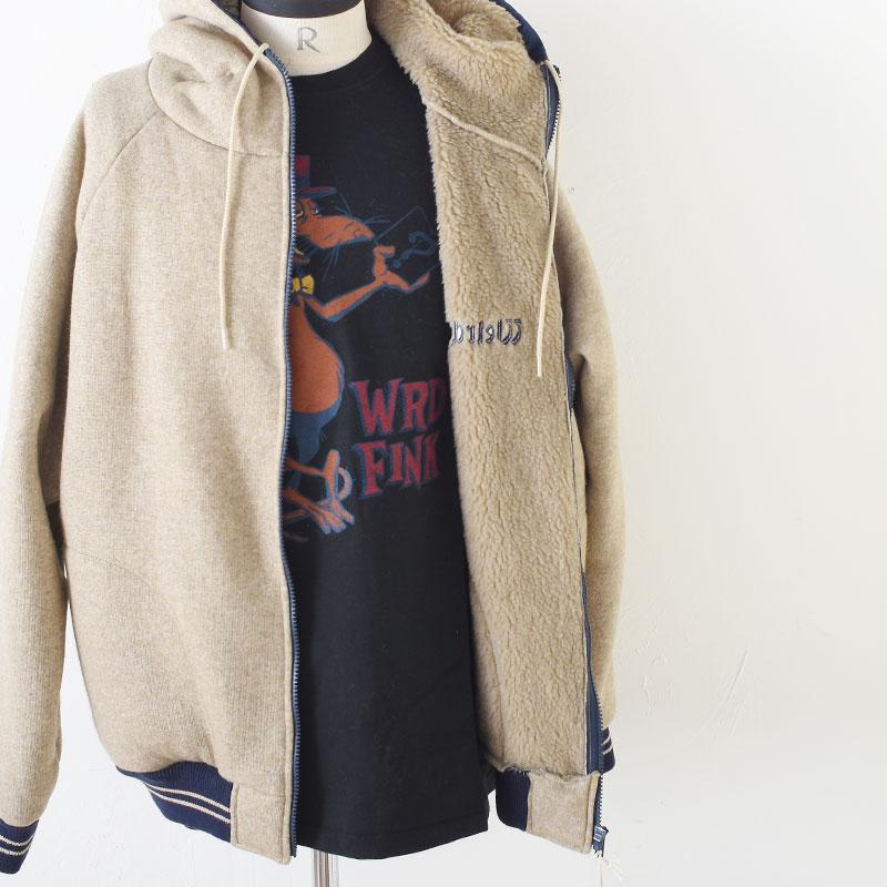 WEIRDO（ウィアード） ウィア−ド Weirdo - ZIP HOODIE BEIGE ボア 