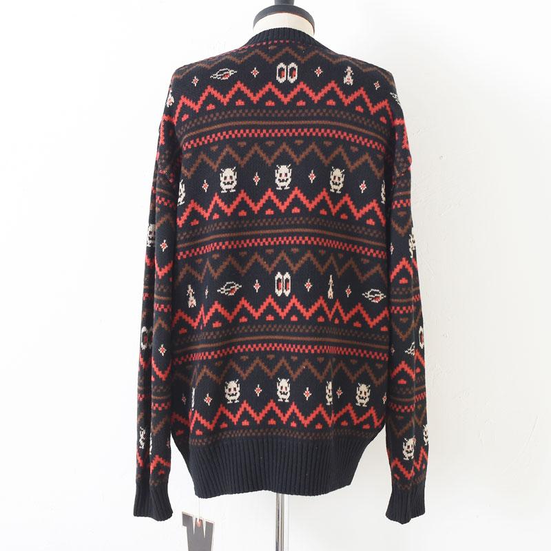 WEIRDO（ウィアード） ウィア−ド LOOK INVADING - L/S SWEATER BLK