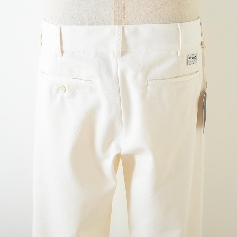 GLAD HAND & Co. チノパン ホワイト WEIRDO（ウィアード） ウィア−ド WIND UP - PANTS - IVR チノパン