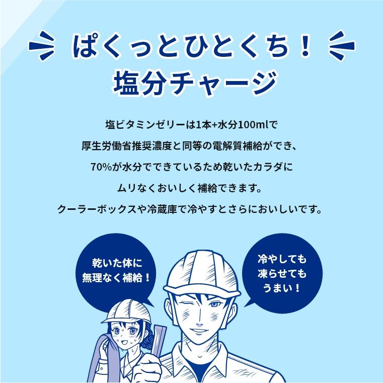 共親製菓 現場の相棒 塩ビタミンゼリー 1kgボトルタイプ 約100本入｜genbanoaibou｜04