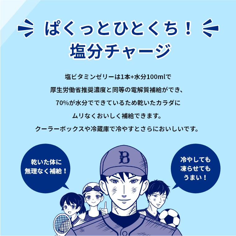 熱中症対策 スポーツの相棒 塩ビタミンゼリー レモン味 1kgボトルタイプ 約100本入 共親製菓 | 共親製菓 | 03