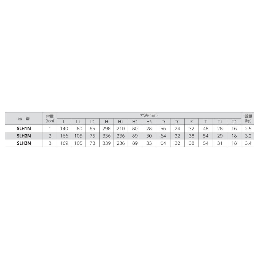 敷鉄板吊りSスリング 使用荷重：1t マスターリンク：M8W10 フック：SLH-1N 長さL：2.5m 入数:1｜genbastock｜03