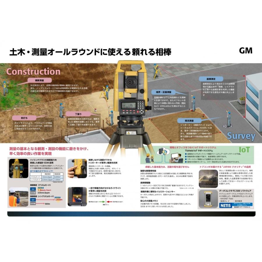 【限定3台】新品 トプコン GM-105/GM-105F TOPCON/光波/トータルステーション : gm-105-gm-105f : 福の ...