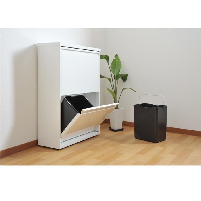 ま*せ様 スチール　ダストボックス　4分別　ホワイト／メープル　ゴミ箱 楽天市場】分別ゴミ箱 スチール製ダストボックス 15リットル4