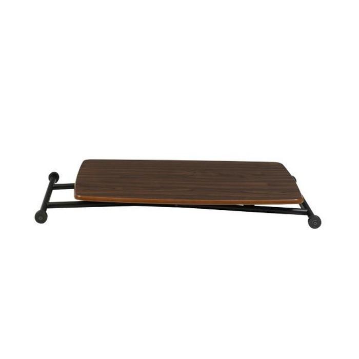 昇降テーブル ブラウン W90×D55×H11.5-70 テーブル リフトテーブル 昇降テーブル センターテーブル 鏡面 折りたたみ 昇降 便利 ローテーブル ダイニングの画像