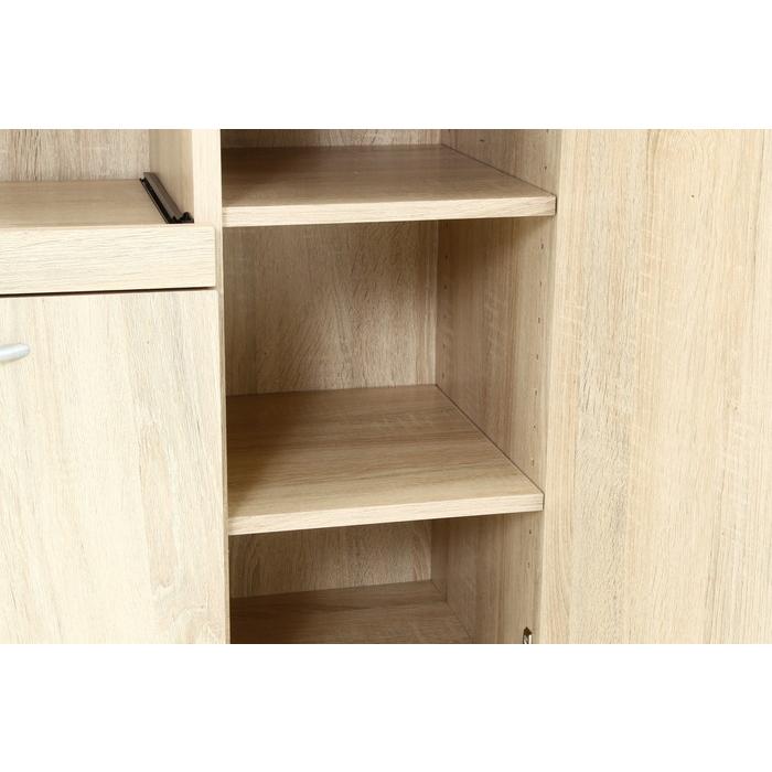 ハイキッチンボード 180×90 ホワイトオーク 885×398×1800 fj-70685 送料無料 北欧 モダン 家具 インテリア ナチュラル テイスト 新生活 オススメ おしゃの画像