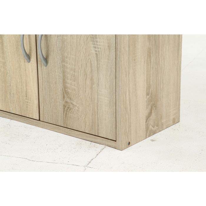 ミドルキッチンキャビネット 白いことオーク材 600×290×1200 fj-70691 貨物輸送無料 北欧 今めかしい 調度品 室内装飾 自然的 テイ同盟罷業 新生きて行く オススメ おしゃ