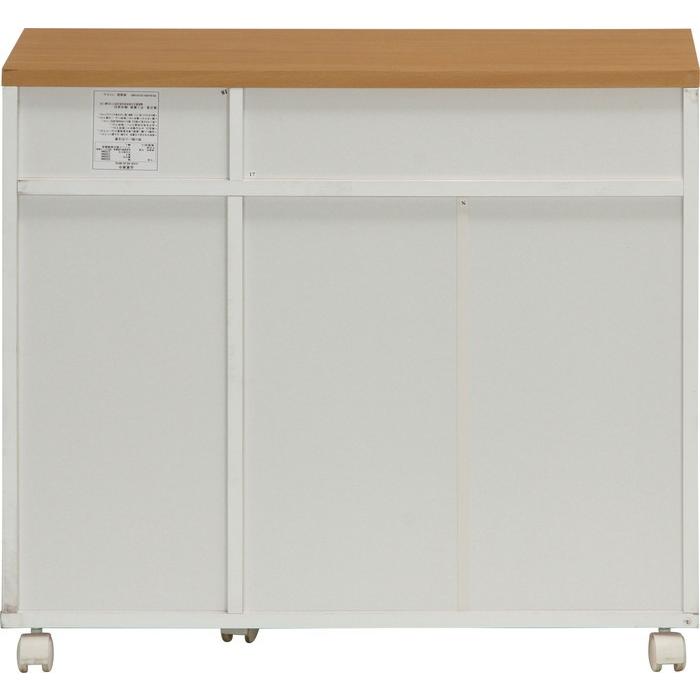 ミニキッチンカウンター KC-8073 ホワイト×ナチュラル 幅800×奥行290×高さ700mm fj-86927 送料無料 北欧 モダン 家具 インテリア ナチュラル テイスト 新_4