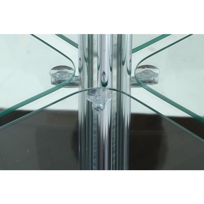 (大型配送)ガラスコレクションケース コーナータイプ (背面ミラー付)  ブラウン 720×520×1620 fj-98846 送料無料 北欧 モダン 家具 インテリア ナチュラル｜genco1｜16