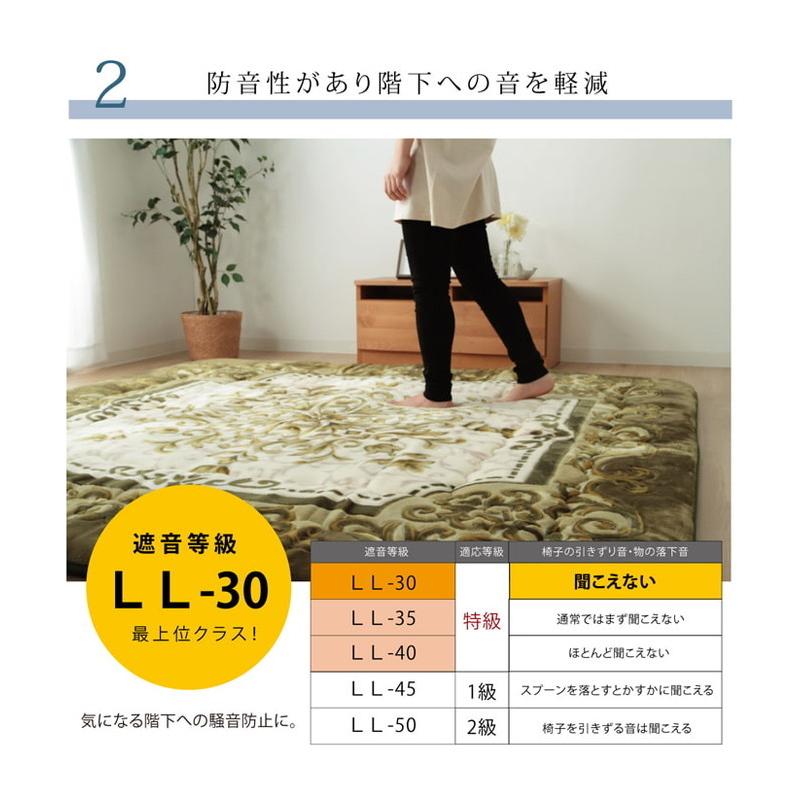 ラグ ふっくら極厚敷き布団 シャルマン 約195×245cm ブラウン グリーン ihk-1161691061409 送料無料 北欧 モダン 家具 インテリア 【スノーホワイト】 ナチュ