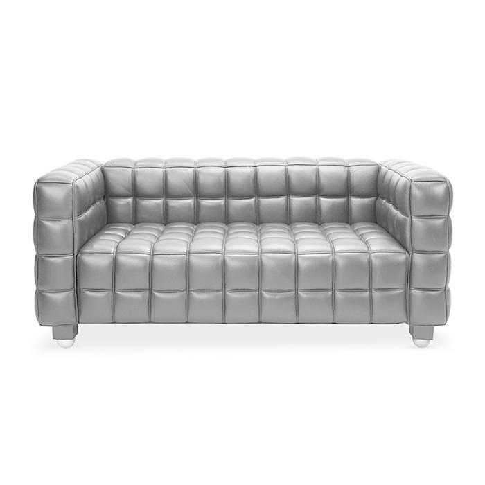ヨーゼフ・ホフマン クーブス ソファ 2P KUBUS Sofa セミアニリン 