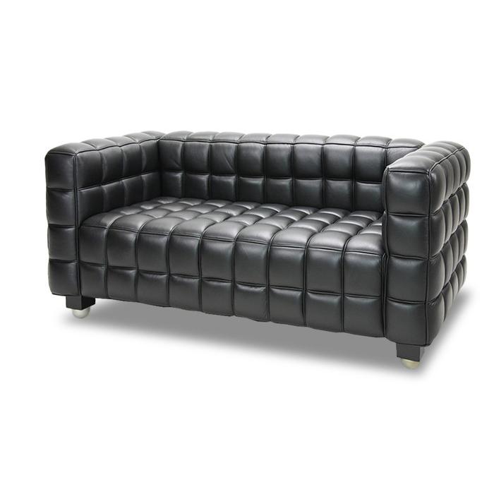 ヨーゼフ・ホフマン クーブス ソファ 2P KUBUS Sofa セミアニリン 