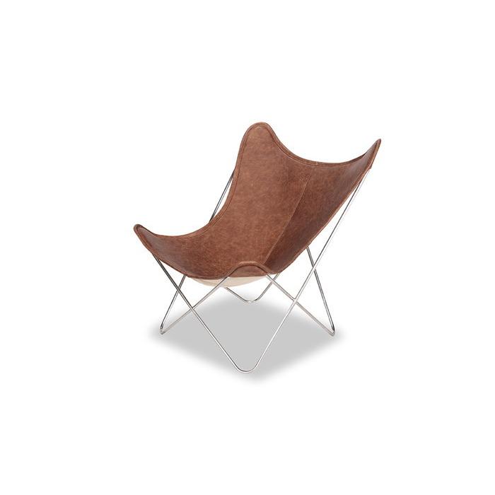 バタフライ チェア BUTTERFLY Chair セミアニリンレザー 本革 3年保証