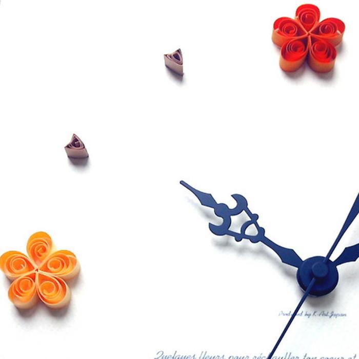 アートクラフト ペーパークイリング掛時計 Paper Quiling Clock ブラウン Yellow PQ-1010 保証付 店舗 カフェ ラウンジ ロビー ホテル 法人 kar-5093253s2_1