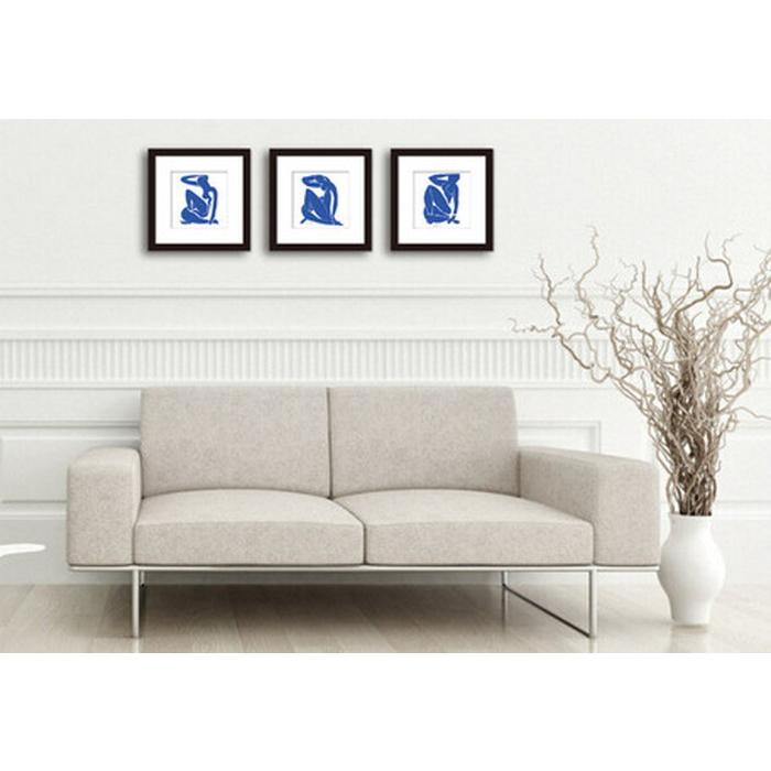 アンリ・マティス Henri Matisse Nu bleuIII Blue Nude3 HM-3005BK Lサイズフレームカラー ブラック 店舗 カフェ ラウンジ ロビー ホテル 法人 kar-7484905S_1