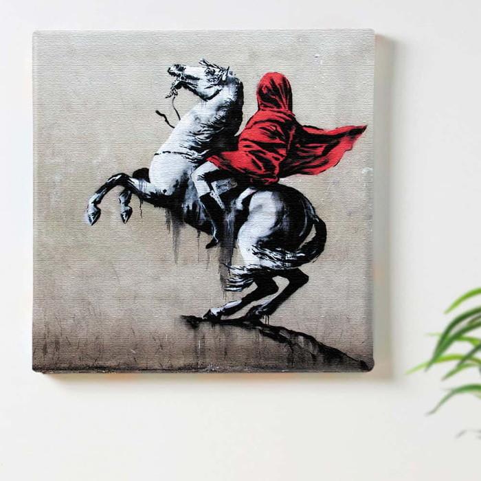 バンクシー デザイン Banksy Design 日本正規ライセンス ナポレオン bdld-1907-010 XLサイズ 100cm×100cm アートパネル ファブリックパネル アートボードの画像