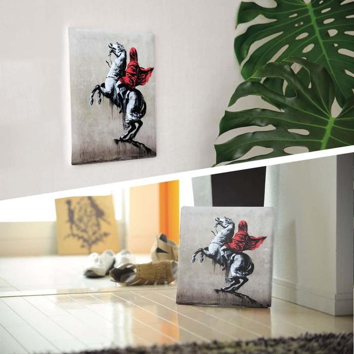バンクシー デザイン Banksy Design 日本正規ライセンス ナポレオン bdld-1907-010 XLサイズ 100cm×100cm アートパネル ファブリックパネル アートボードの画像