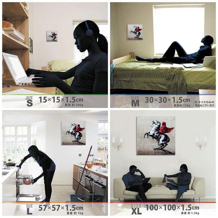 バンクシー デザイン Banksy Design 日本正規ライセンス ナポレオン bdld-1907-010 XLサイズ 100cm×100cm アートパネル ファブリックパネル アートボードの画像