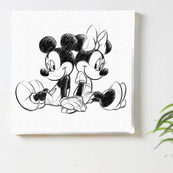 ミッキー ミニー ディズニー Mickey Mouse Mサイズ 30cm×30cm アート