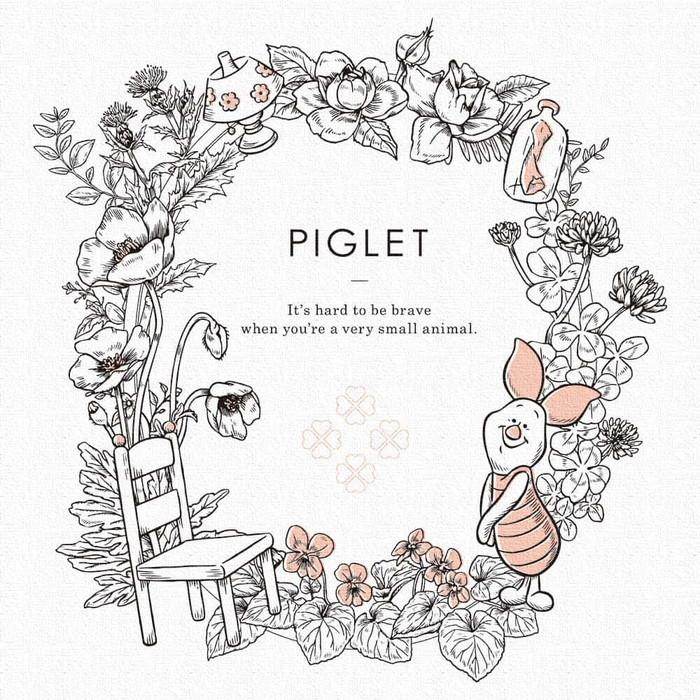 ラッピング付き ディズニー ピグレット 30cm くまのプーさん Dsny 11 14 Mサイズ アートパネル ファブリックパネル アートボード インテリアパ