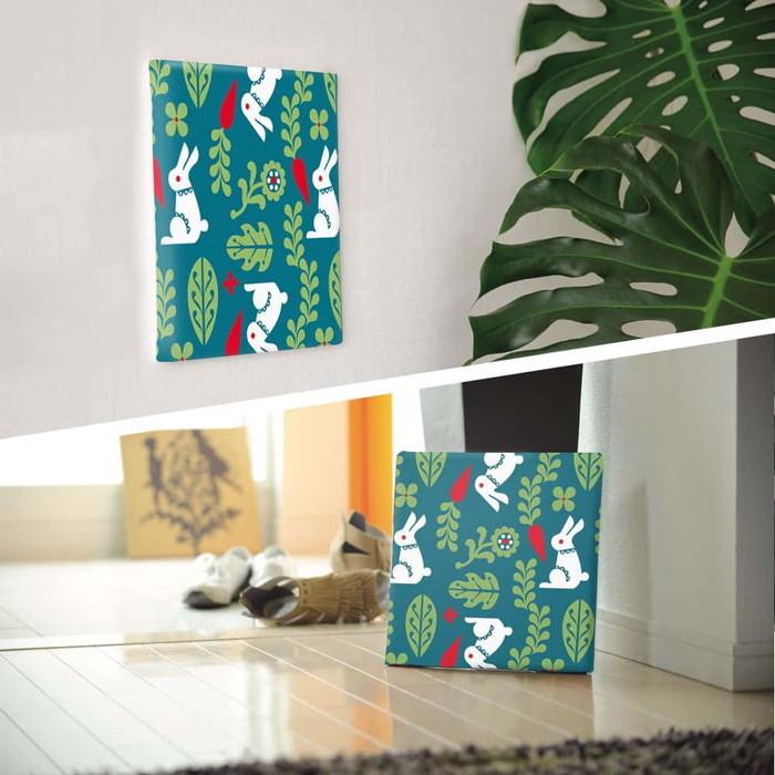 Kinpro design 北欧 XLサイズ 100cm×100cm アートパネル ファブリックパネル アートボード 壁掛け 日本製 ラッピング付き 店舗 カフェ ラウンジ ロビー ホの画像