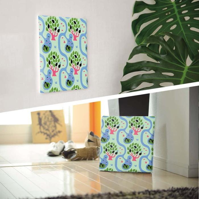Kinpro design 北欧 XLサイズ 100cm×100cm アートパネル ファブリックパネル アートボード 壁掛け 日本製 ラッピング付き 店舗 カフェ ラウンジ ロビー ホ_2