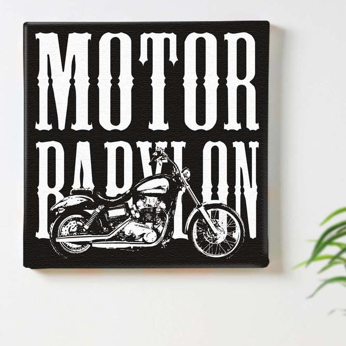 オイルショックデザインズ ol-8391-motor-babylon XLサイズ 100cm×100cm アートパネル ファブリックパネル アートボード 壁掛け 日本製 ラッピング付き 店の画像