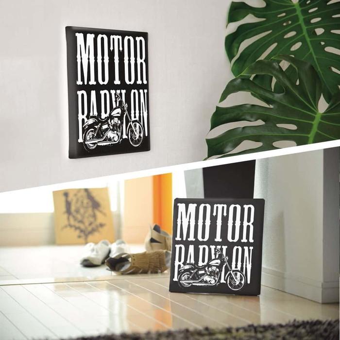 オイルショックデザインズ ol-8391-motor-babylon XLサイズ 100cm×100cm アートパネル ファブリックパネル アートボード 壁掛け 日本製 ラッピング付き 店の画像