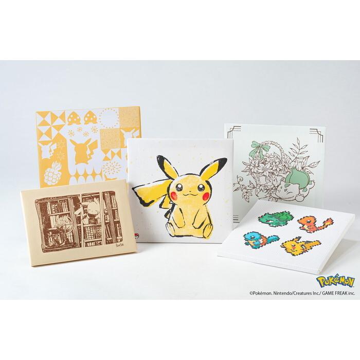 ポケモン アートパネル ピカチュウ ヒトカゲ フシギダネ ゼニガメ 墨