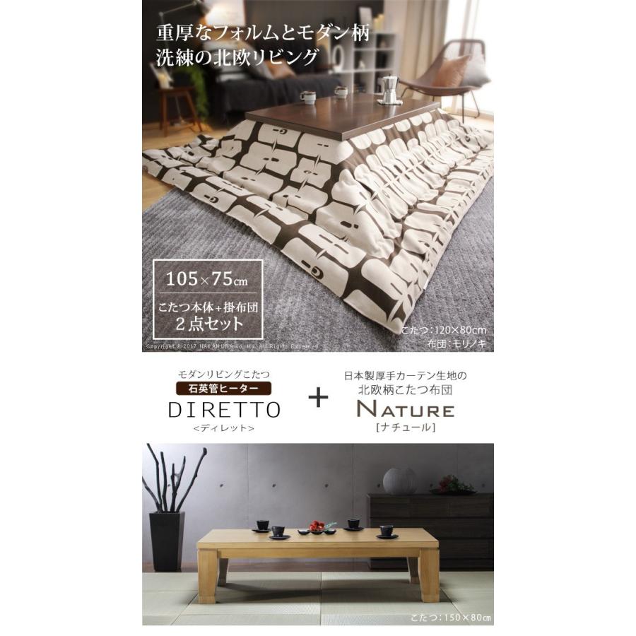 クラシック 高さ調節 2点セット 105 75cm 国産北欧柄こたつ布団 モダンリビングこたつ ディレット 国産 テーブル こたつ テーブル 調整 高さ 北欧 ビニール パーツ 脚 テーブル テーブル 継ぎ脚 おしゃれ 北欧 日本製 ローテーブル こたつ Riverfrontnutrition Com