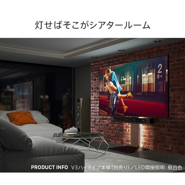 LED間接照明 ロータイプ用 テレビスタンド対応 リモコン付 シアターライト ホームシアター DVD鑑賞 調光 調色 部品 パーツ おしゃれ WALLオプション WALLイ_4