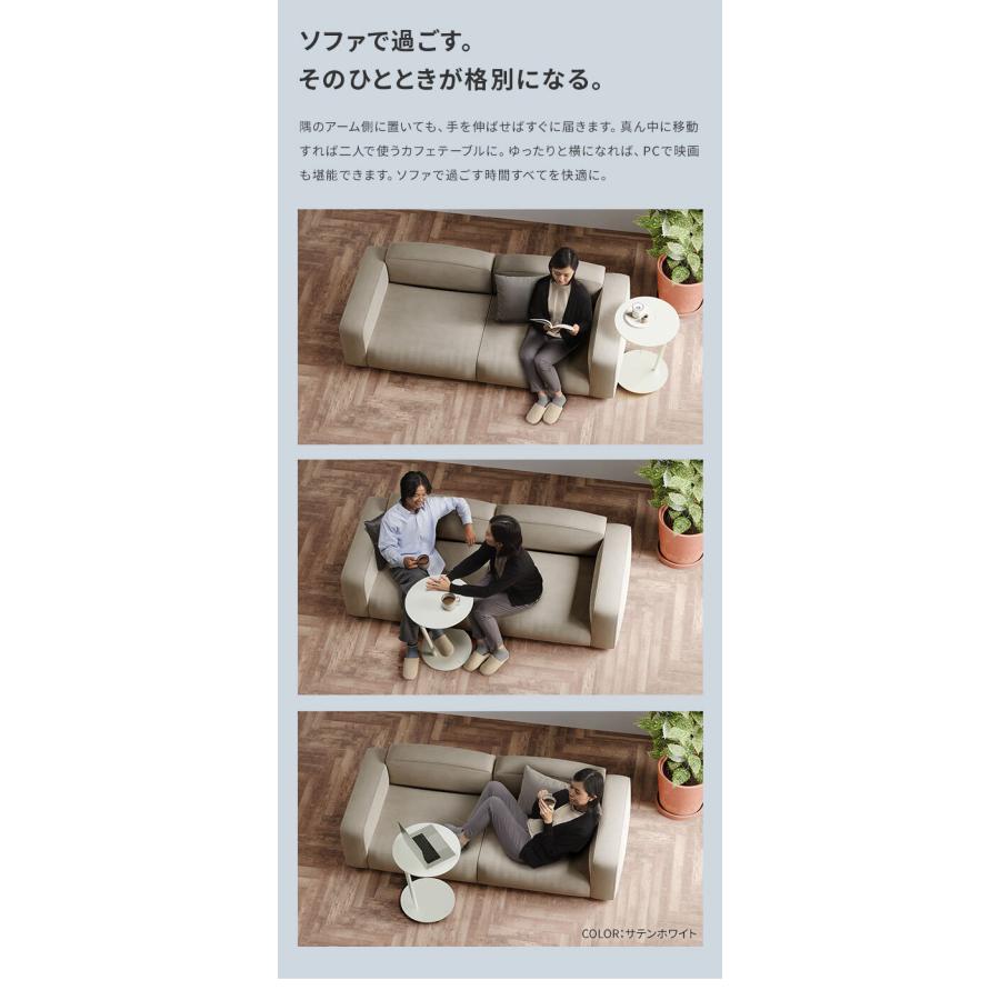 サイドテーブル セブンサイドテーブル キャスター付き 移動式 自立型 コーナー WALL A2 SEVENSTAND TVスタンドオプション キャスター おしゃれ 黒 白 WALL7の画像