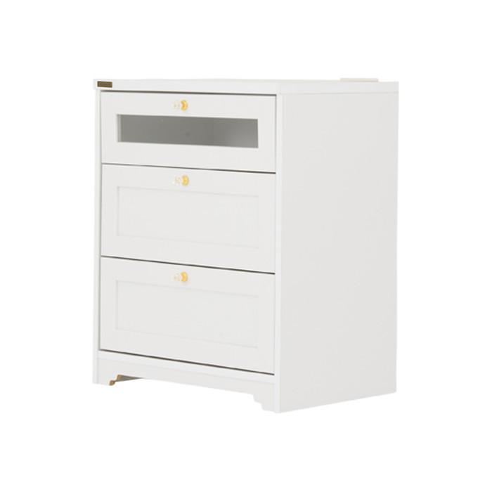 チェスト ミドルボード ANRI アンリ 60cm幅 ホワイト W580×D400×H700mm sat-an70-60mb 送料無料 北欧 モダン 家具 インテリア ナチュラル テイスト 新生活の画像