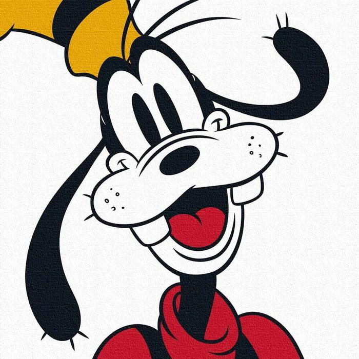 ラッピング付き ディズニー グーフィー 30cm 30cm ホワイト Dsny 12 06 Mサイズ アートパネル ファブリックパネル アートボード インテリアパネル 壁掛 17超人気