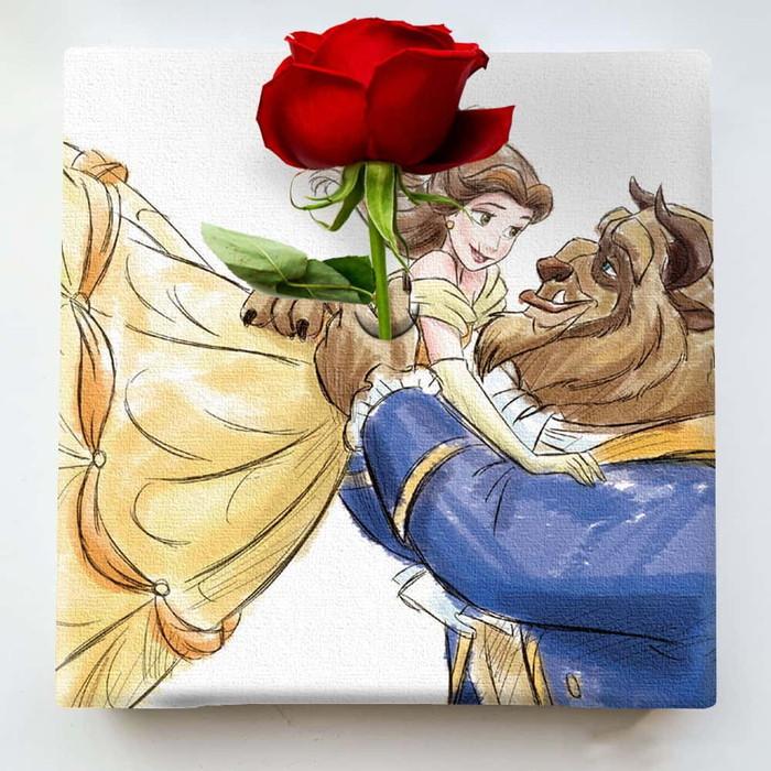 1039円 グランドセール ラッピング付き美女と野獣 Ikebana 一輪挿し インテリア雑貨 アートパネル ディズニープリンセス ベル Lib Ike Dsny 2106 01 送料無料 北欧 モダン 家具 イ
