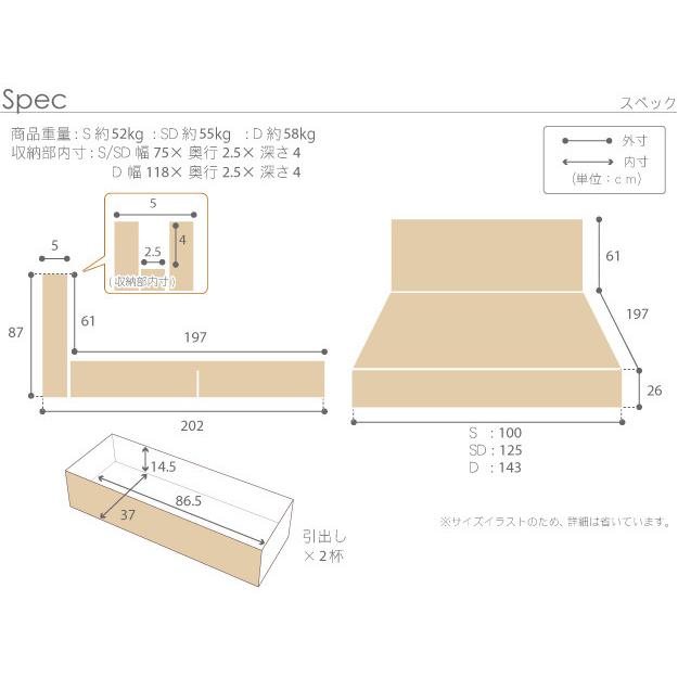 年最新海外 フランスベッド 収納付きフラットヘッドボードベッド オーブリー 引出しタイプ ダブル ベッドフレームのみ Mu コンビニ受取対応商品 Www Kingfishswimming Com