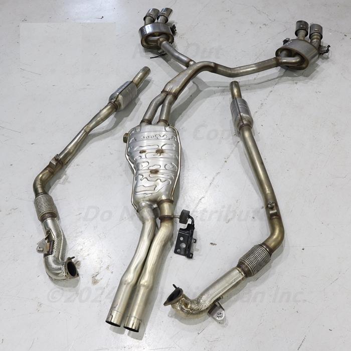 アウディ★S4/S5 ワンオフ製 センターXパイプ＋フロントパイプ Centre pipe 