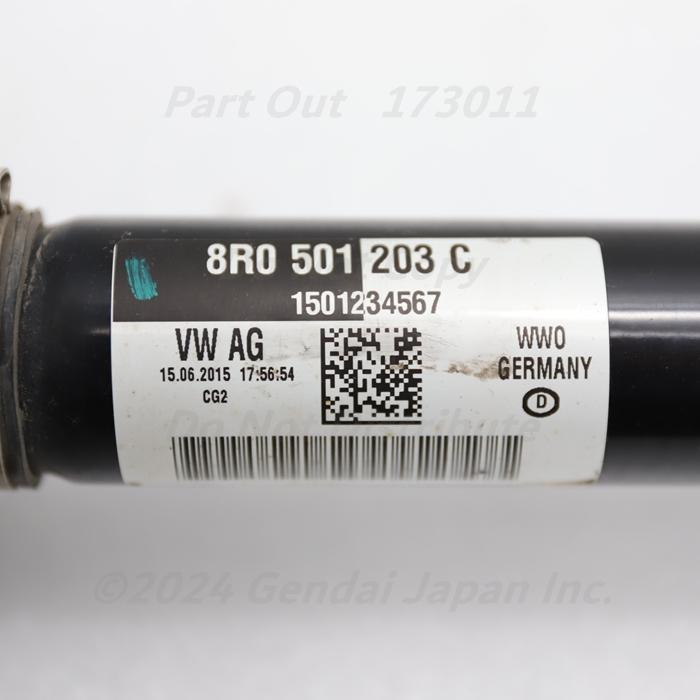 [A-46] A8 4H D4 後期 リアドライブシャフト 左右共通 8R0501203C A6 A7 RS7 S8 Q5 S6 S7 アウディ 4HCTGF 中古_6