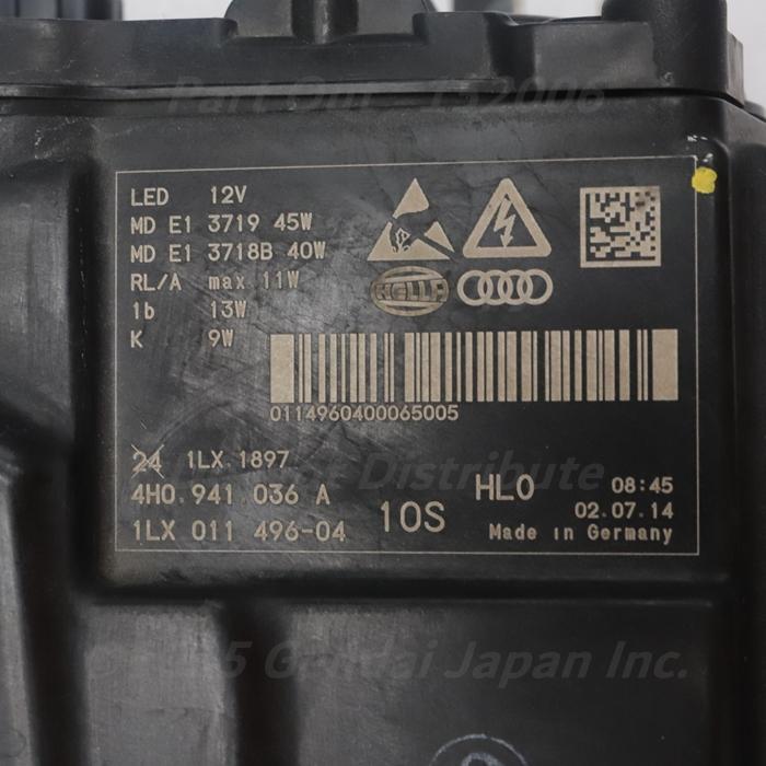 [A-47] S8 4H 後期 右ヘッドライト マトリックスLED 4H0941784A アウディ D4 A8 4HCTFF 中古の画像