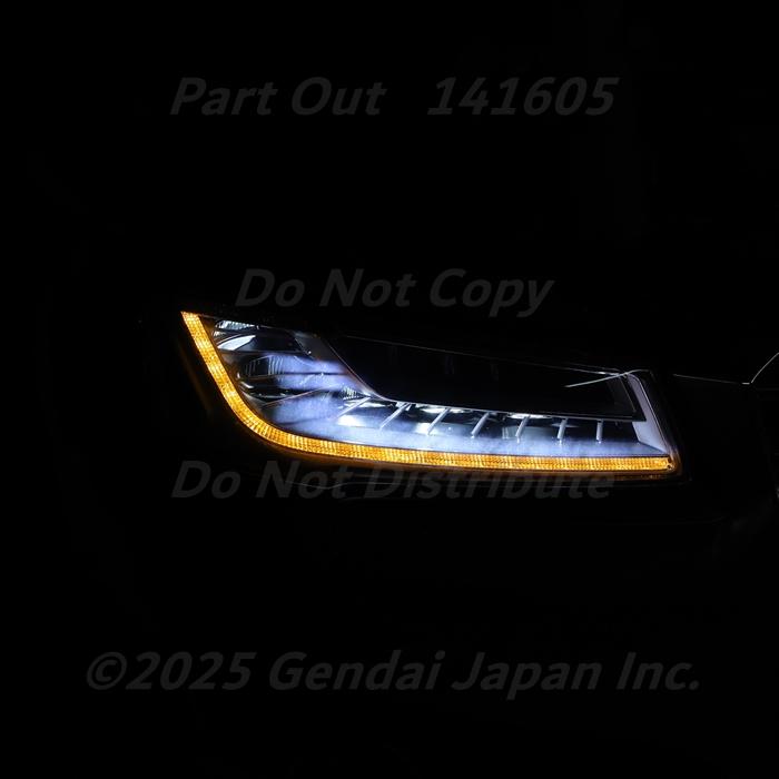 [A-47] S8 4H 後期 右ヘッドライト マトリックスLED 4H0941784A アウディ D4 A8 4HCTFF 中古の画像