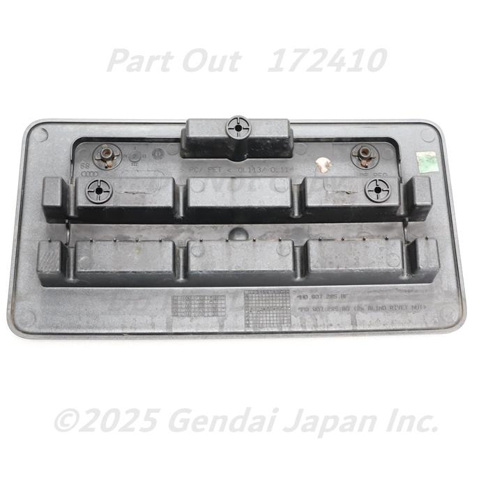 [A-47] S8 4H ナンバープレート 台座 ライセンスプレートブラケット 4H0807285BF 1RR アウディ D4 A8 4HCTFF 中古_4